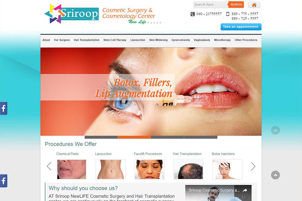 beauty clinic website tempalte