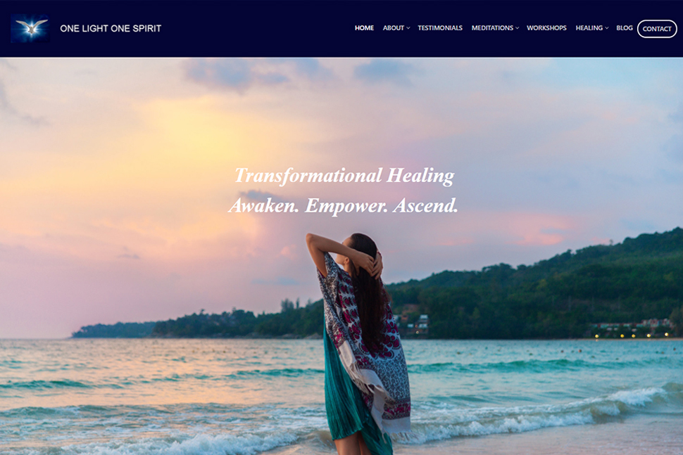 spiritual website design